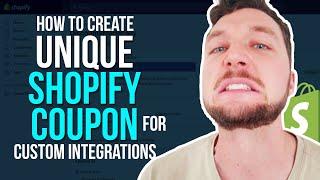 Creating Unique Shopify Coupon Codes for Custom Integrations: Step-by-Step Guide