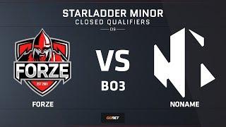 [EN] forZe vs NONAME | Map 2 – Mirage | СIS Minor Closed Qualifier – StarLadder Major 2019