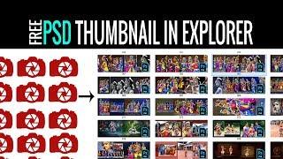 Photoshop Psd Thumbnail View  in Explorer | Psd Pictus Codec Software