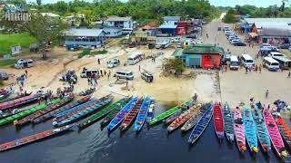 Mix drone footage of Suriname 