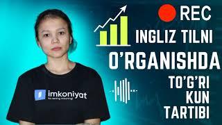 Ingliz tilini o‘rganishda to‘g‘ri kun tartibi (The correct agenda in learning English) English