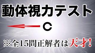 全問正解は天才! 高齢者講習などでも行われる動体視力テストに挑戦！