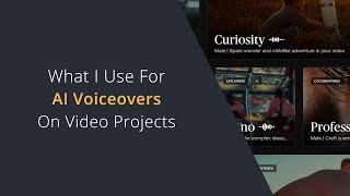 Best AI Voiceover Tool for Video Creation | My Favourite AI Voice Over Platform for Filmmaking