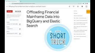 Offloading Financial Mainframe Data into BigQuery and Elastic Search || #qwiklabs || #GSP1153