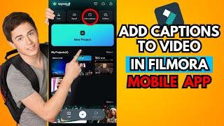 How to add Auto Captions to Video in Filmora Mobile App