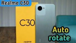 How To Enable Auto Rotate In Realme C30,Auto Rotate Screen Enable In Realme C30,