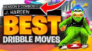 BEST DRIBBLE MOVES IN NBA 2K22! (SEASON 8) + DRIBBLE TUTORIAL FOR BEGINNERS! BEST DRIBBLE MOVES 2k22