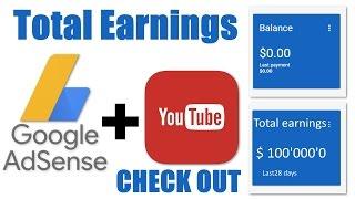 How to check total earnings of YouTube in Google AdSense account 2017