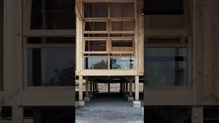 Rustic Japanese Hinoki Wooden House #short