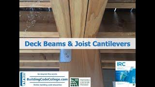 Deck Beam Spans and Joist Cantilevers