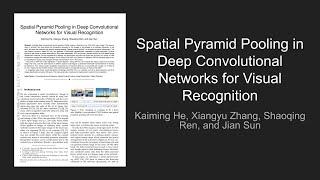 [DeepReader] SPP-Net: Spatial Pyramid Pooling in Deep Convolutional Networks for Visual Recognition