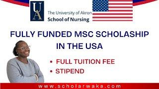 FULLY FUNDED MSC SCHOLARSHIP IN THE USA - GRADUATE ASSISTANTSHIP - TUITION FEE & STIPEND COVERED!!!