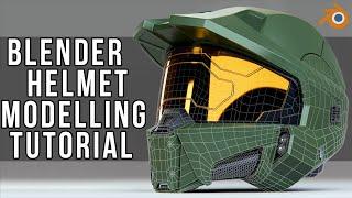 Blender - Master Chief Helmet Modelling Tutorial | Trailer