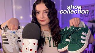 ASMR my shoe collection  tingly tapping, scratching, & whispering