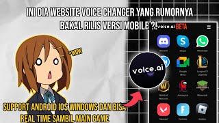 This is the Voice Changer Website which is rumored to be releasing a mobile version?! | VOICE AI 