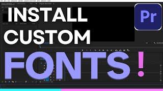 How To Install Fonts Into Adobe Premiere Pro CC
