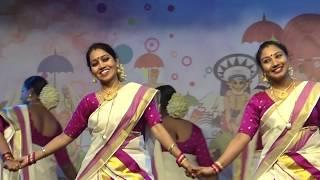 Thiruvathira Dance - Oman ISC Malayalam Wing Kerala Piravi Celebrations - 01-11-18 - Watch in HD