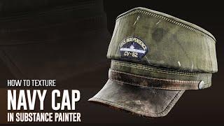 How to Texture NavyCap In Substance Painter in English