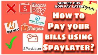 How to pay bills using spaylater / shopee spaylater new updates / #Rusbie