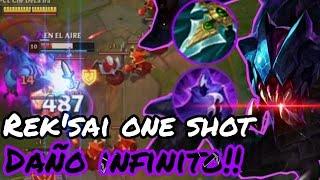  ONE SHOT en 1 SEGUNDO!! REK'SAI LLUVIA DE CUCHILLAS! 