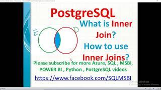 PostgreSQL Tutorials | Inner Joins in Postgresql | postgresql inner joins with examples