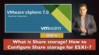 What is share storage ? How to configure share storage for esxi-7 | Configure i-scsi | VMware-7