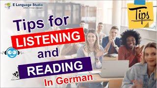 Tips for Listening and Reading | German Speakers Club | Learn German A1 A2 B1 B2 C1