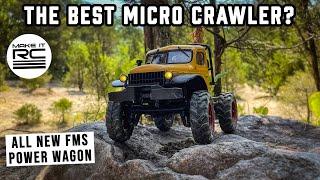 The All New FMS FCX24 Power Wagon 1/24 Scale RTR Crawler! First Look, Unboxing, and Test Drive