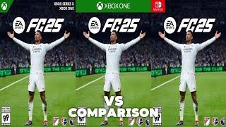 EA FC 25 Xbox Series XS Vs Nintendo Switch Vs Xbox One | Comparison