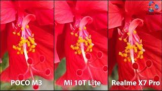 POCO M3 vs Mi 10T Lite vs Realme X7 Pro CAMERA TEST.