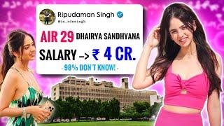 AIR 29 JEE Girl Dhairya Sandhyana’s Salary  Will SHOCK You! [IITians Salary Revealed]