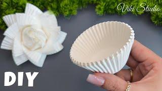 Create Gorgeous Paper Flowers with Just Cupcake Liners!