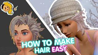 How to Make Sims 4 CC HAIR FAST AND EASY !!