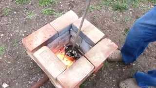 Melting Aluminum In A Homemade DIY Furnace Foundry
