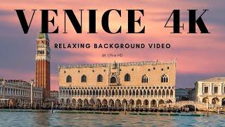 Venice Italy 4K Relaxing Mood Video of Grand Canal in Ultra HD UHD