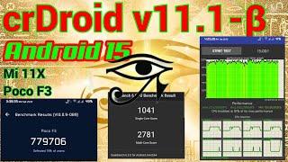 CrDroid For Poco F3 , Mi 11X , Redmi K40