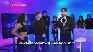 Dimash is guest in OCKO TV CHART in PRAGUE 26.12.2024. He is winner of hit songs 2023-2024. #dimash