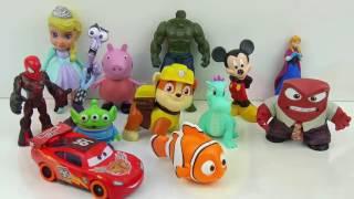 MANY PLAY DOH SURPRISE EGGS  Spiderman McQueen