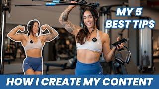 HOW I CREATE CONTENT IN THE GYM - My 5 Best Tips & Don'ts!