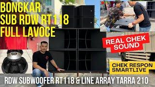 BONGKAR..!!! RDW RT118 SUBWOOFER  by LAVOCE // LINE ARRAY TARRA 210 // CHEK SOUND 2024