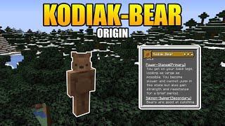 Minecraft Origins Mod: Custom Kodiak Bear Origin Datapack!