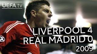 GERRARD, TORRES, ALONSO: LIVERPOOL 4-0 REAL MADRID, 2008/09 CHAMPIONS LEAGUE