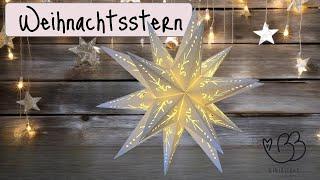 Stern mit Licht SVG * Weihnachten * Anleitung zur Schnittdatei SVG Datei