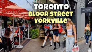 Toronto Downtown Bloor St And Yorkville Village Walking Tour Toronto Canada 4K