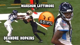 Deandre Hopkins Titans DEBUT Vs Marshon Lattimore  2023 Titans Vs Saints highlights