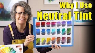 Why I Use Neutral Tint Watercolor Paint - A Great Color for Landscapes