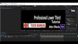 how to create a lower third after effects tutorial 2019