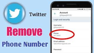 How To Delete Phone Number From Twitter Account | Twitter Account Se Phone Number Kaise Delete Kare