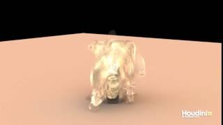 VFX 2 Houdini Particle Fluid (water into glass) Final