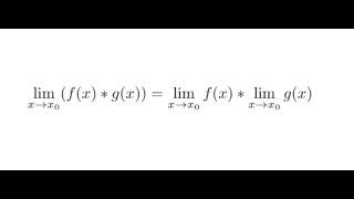 The Product Law for Limits